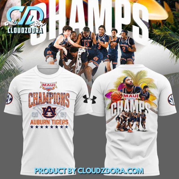 Auburn Basketball 2024 Maui Invitational Champs Shirt