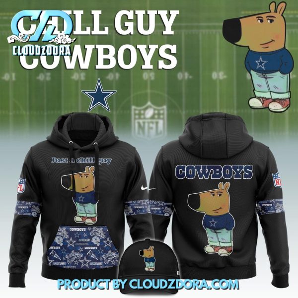 Dallas Cowboys NFL X Chill Guy Hoodie, Pants, Cap