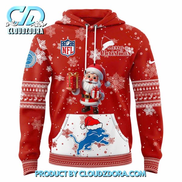 Detroit Lions 2024 Merry Christmas Premium Hoodie