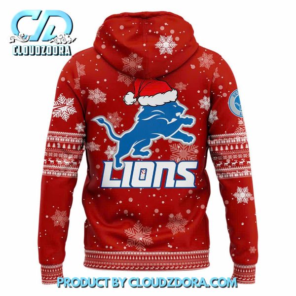 Detroit Lions 2024 Merry Christmas Premium Hoodie