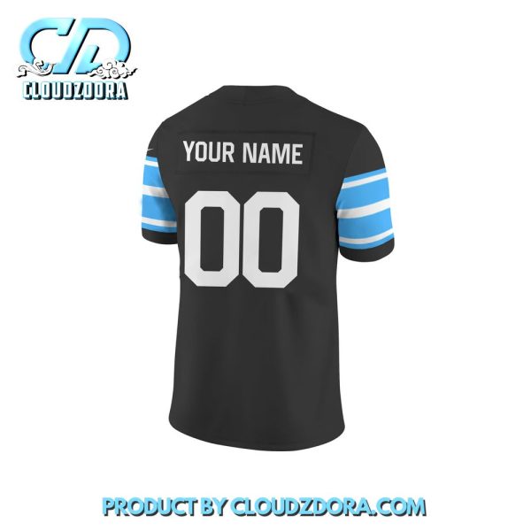 Detroit Lions x Chill Guy Black Blue Football Jersey