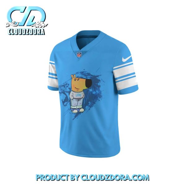 Detroit Lions x Chill Guy Blue Football Jersey