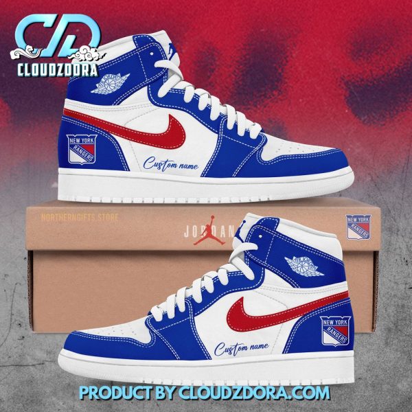 New York Rangers NHL Custom Name Nike Air Jordan 1