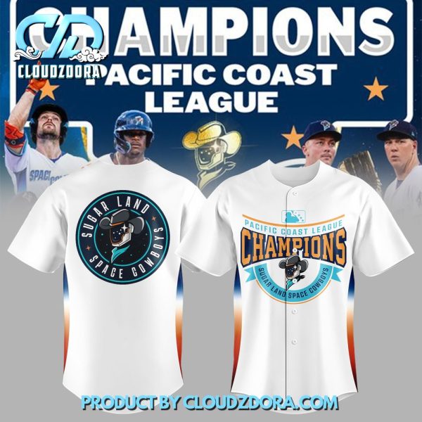 Sugar Land Space Cowboys Pacific Coast League Champions Baseball Jersey