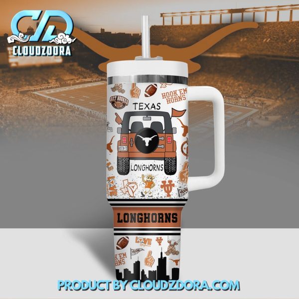 Texas Longhorns HookEm Horns Stanley Tumbler