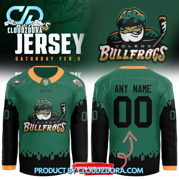 Toledo Walleye x Toledo Bullfrogs New 2024 Hockey Jersey