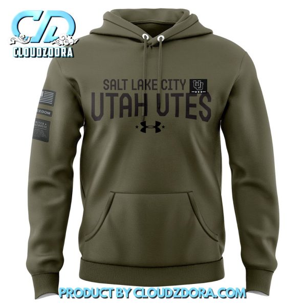 Utah Football Camo 2024 Salute to Service Club Hoodie