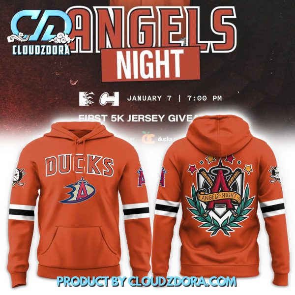 Anaheim Ducks x Angels Night 2025 Hoodie Set