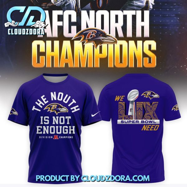 Baltimore Ravens 2024 AFC North Division Champions Shirt