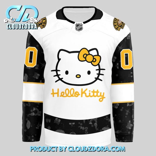 Boston Bruins x Hello Kitty 50th Anniversary Hockey Jersey