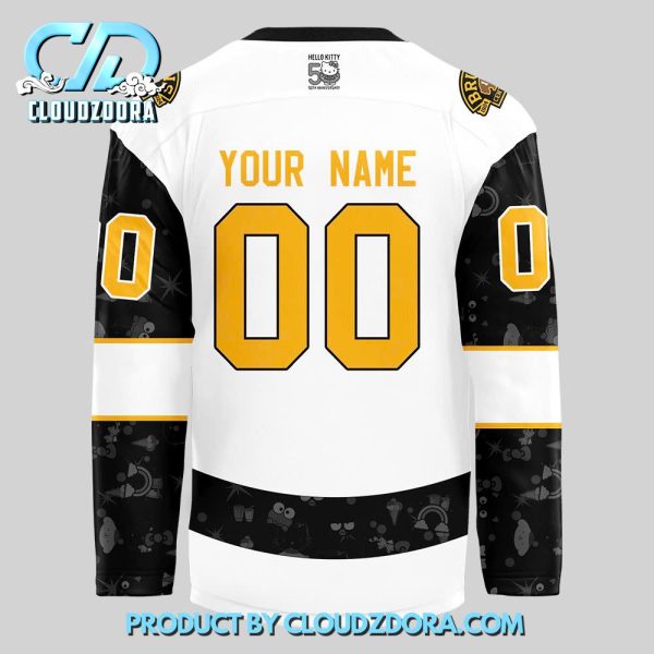 Boston Bruins x Hello Kitty 50th Anniversary Hockey Jersey