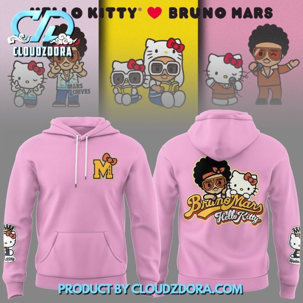 Bruno Mars Collaboration Hello Kitty Pink Hoodie Set