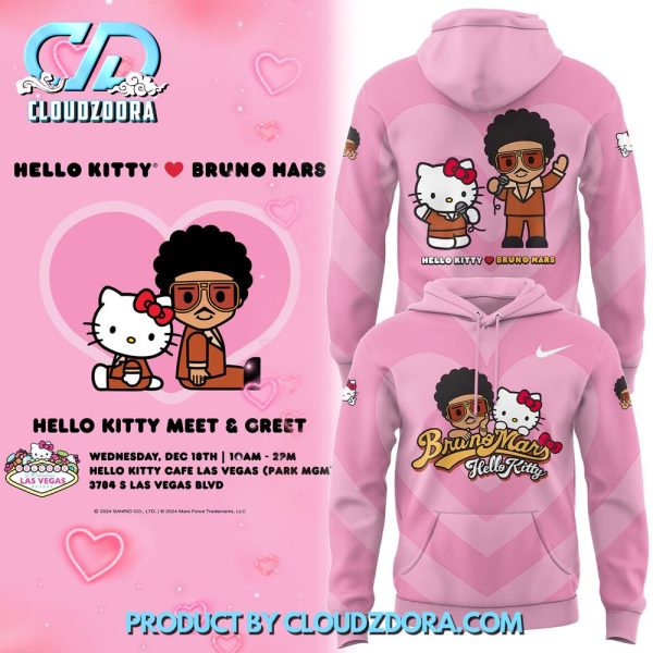 Bruno Mars x Hello Kitty Meet And Greet Hoodie Set