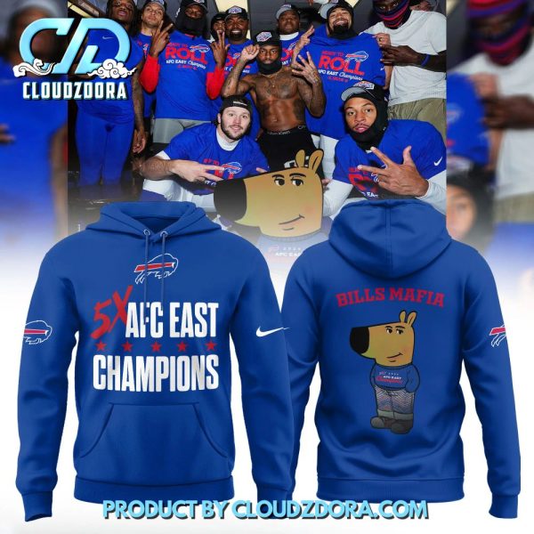 Buffalo Bills Chill Guy 2024 AFC East Division Champions Hoodie Set