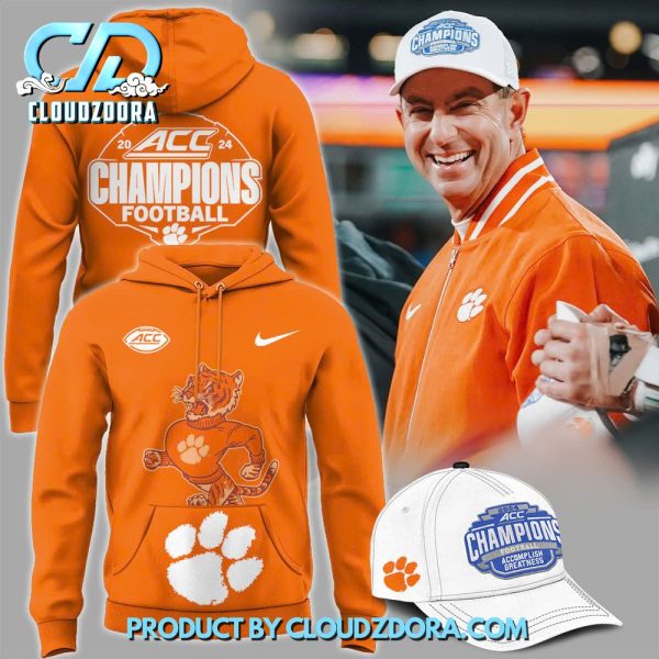 Clemson Tigers Football ACC Champions 2024 Hoodie Set