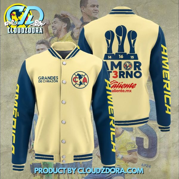 Club America Grandes De Corazon Baseball Jacket