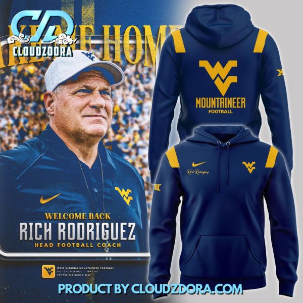 Coach Rich Rodriguez West Virginia Football Hoodie