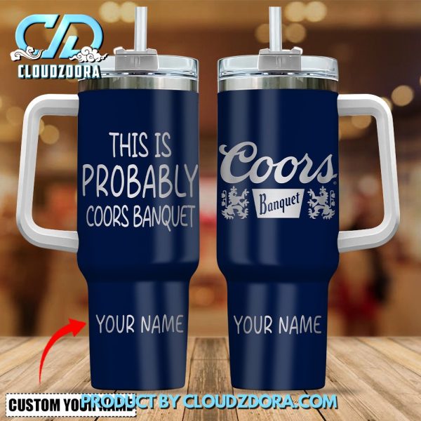 Coors Banquet Customized 40oz Stanley Tumbler