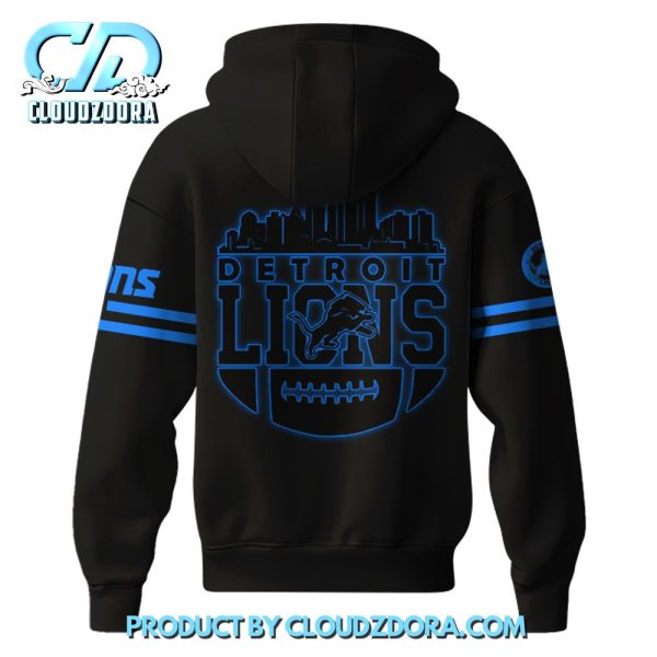 Detroit Lions Back In Black NFL Limited Edition Hoodie Set