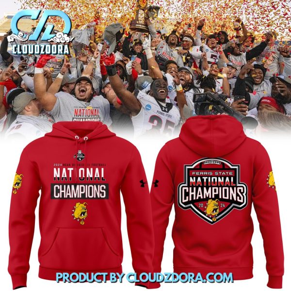 Ferris State Football National Champions 2024 Hoodie Set