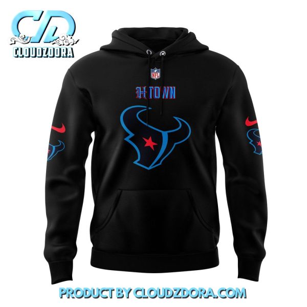 Houston Texans Christmas Candy Blue Uniform Hoodie Set