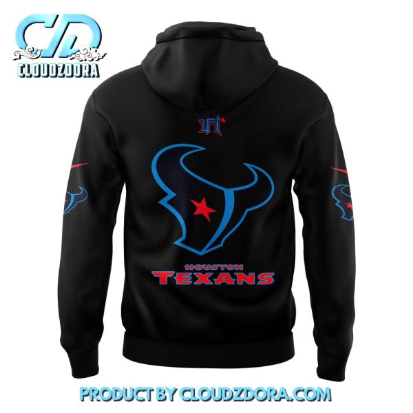 Houston Texans Christmas Candy Blue Uniform Hoodie Set