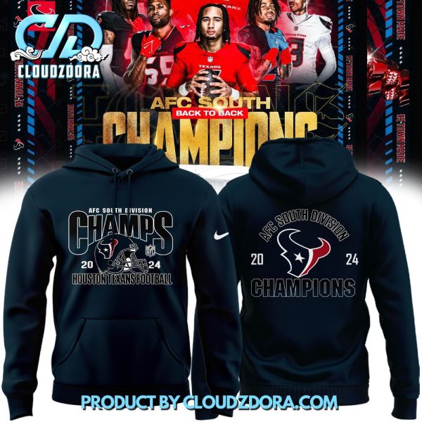 Houston Texans Football AFC South Division Champions Hoodie