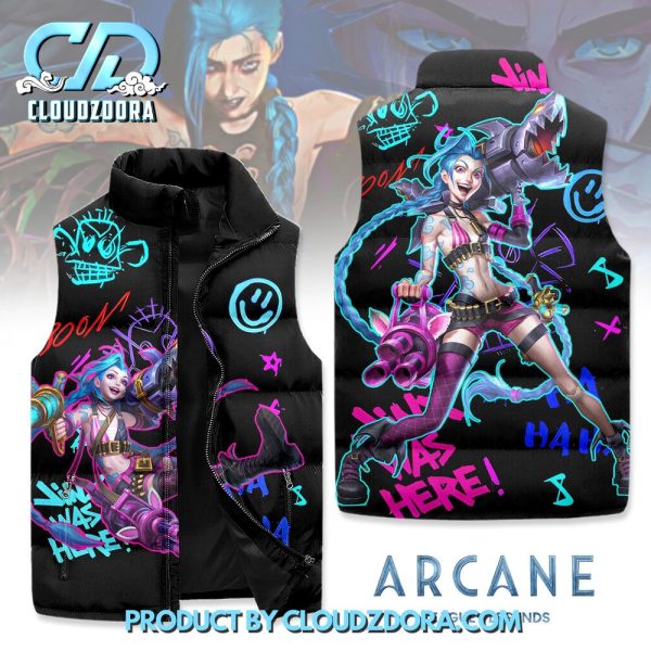 Jinx Arcane TV Series 2024 Sleeveless Puffer Down Vest