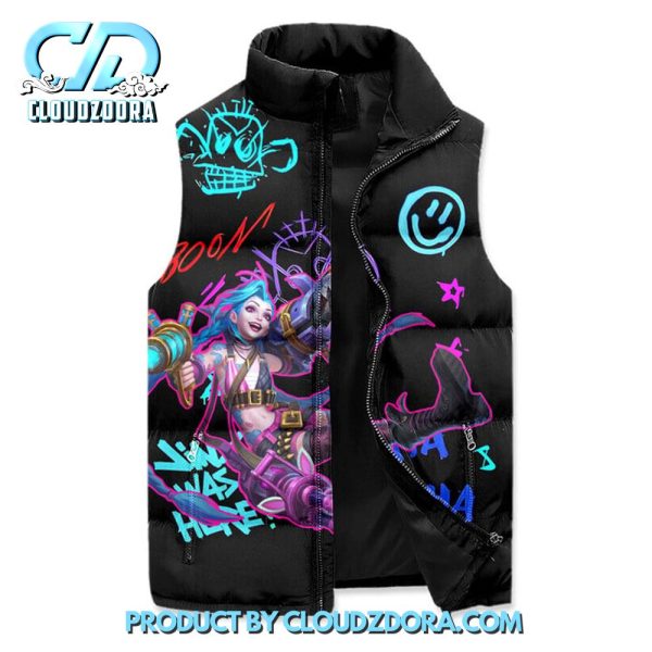 Jinx Arcane TV Series 2024 Sleeveless Puffer Down Vest