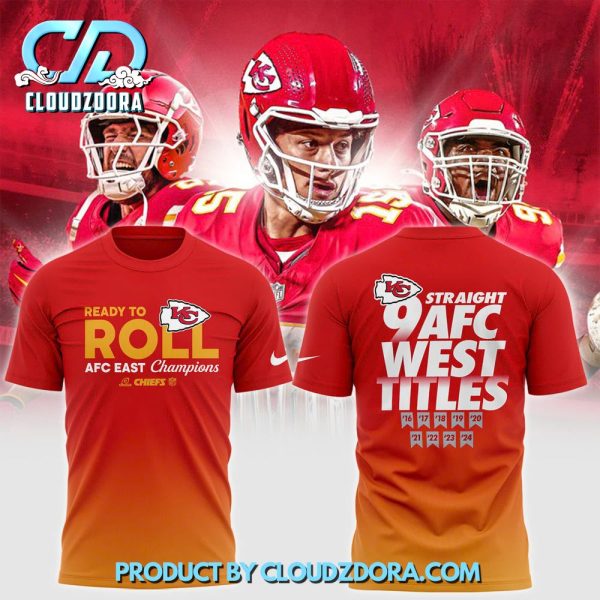 Kansas City Chiefs 2024 Ready To Roll AFC West Champions Shirt