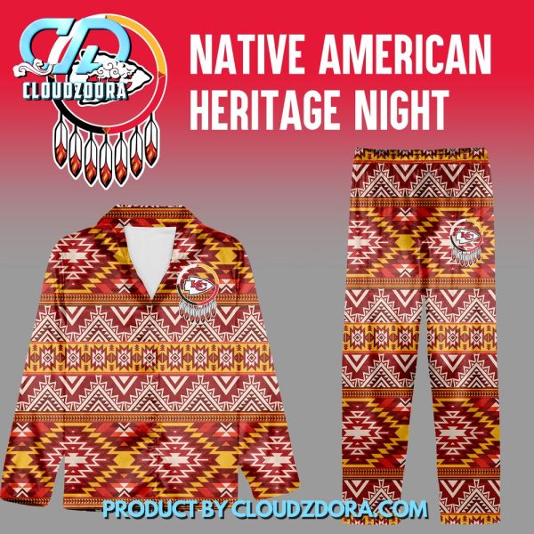 Kansas City Chiefs Native American Heritage Pajamas Set