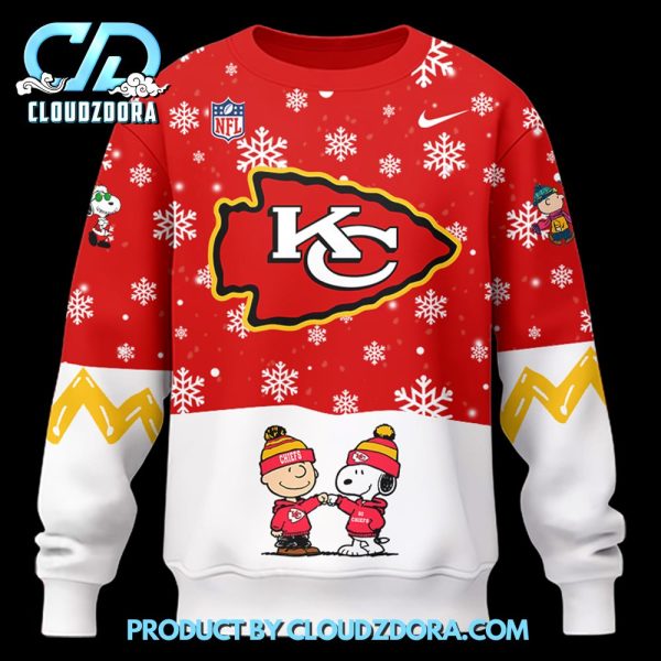 Kansas City Chiefs Peanuts Holiday Speciality Sweatshirt 2024