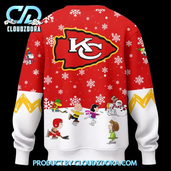 Kansas City Chiefs Peanuts Holiday Speciality Sweatshirt 2024