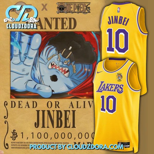 LA Lakers X One Piece Jinbei Basketball Jersey