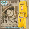 LA Lakers X One Piece Roronoa Zoro Basketball Jersey