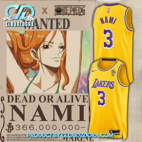 LA Lakers X One Piece Nami Basketball Jersey