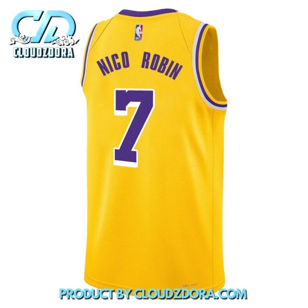 LA Lakers X One Piece Nico Robin Basketball Jersey