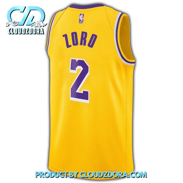 LA Lakers X One Piece Roronoa Zoro Basketball Jersey