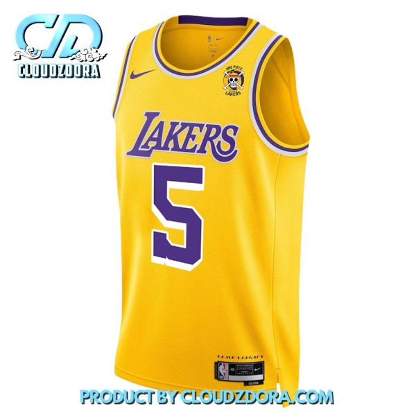 LA Lakers X One Piece Sanji Basketball Jersey