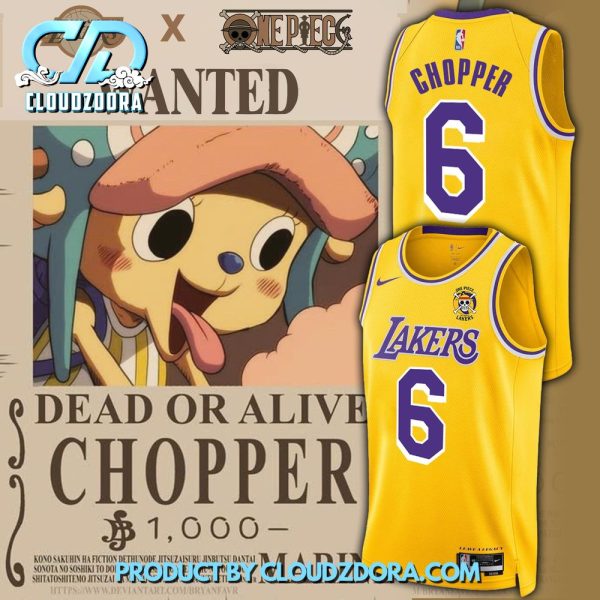 LA Lakers X One Piece Tony Tony Chopper Basketball Jersey