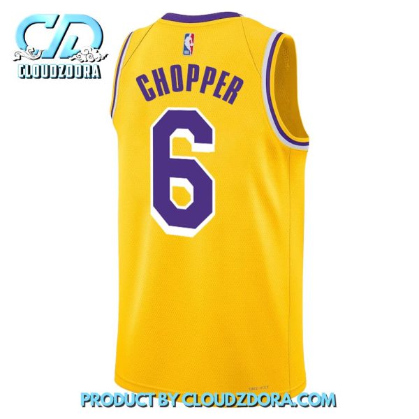 LA Lakers X One Piece Tony Tony Chopper Basketball Jersey