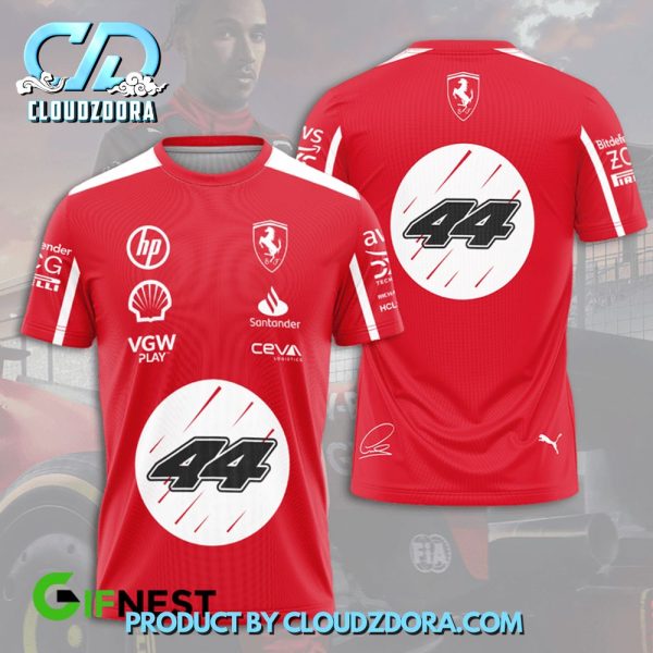 Lewis Hamilton 44 x Ferrari Limited Shirt