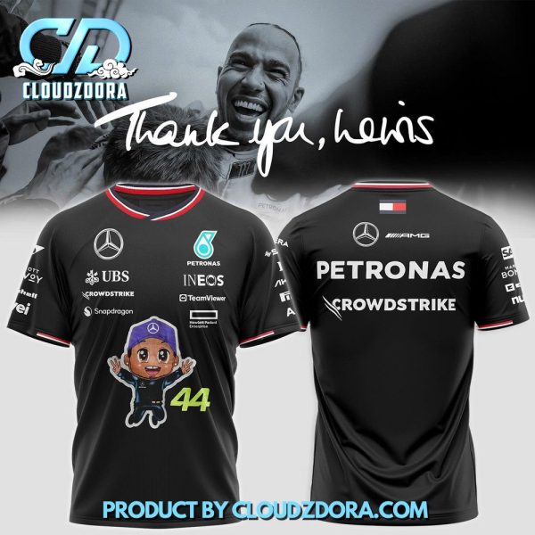 Lewis Hamilton Thank You Lewis Black Shirt