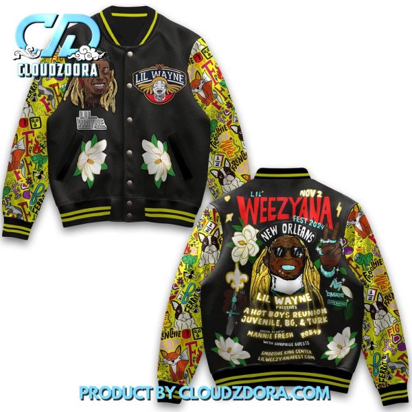 Lil Wayne New Orleans Fest 2024 Baseball Jacket