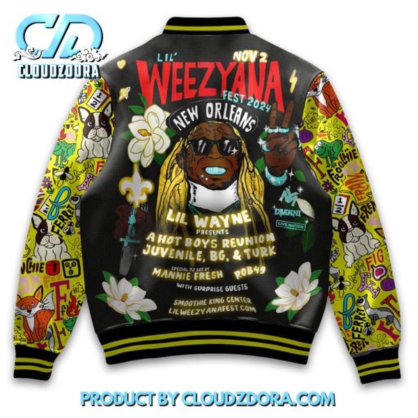 Lil Wayne New Orleans Fest 2024 Baseball Jacket