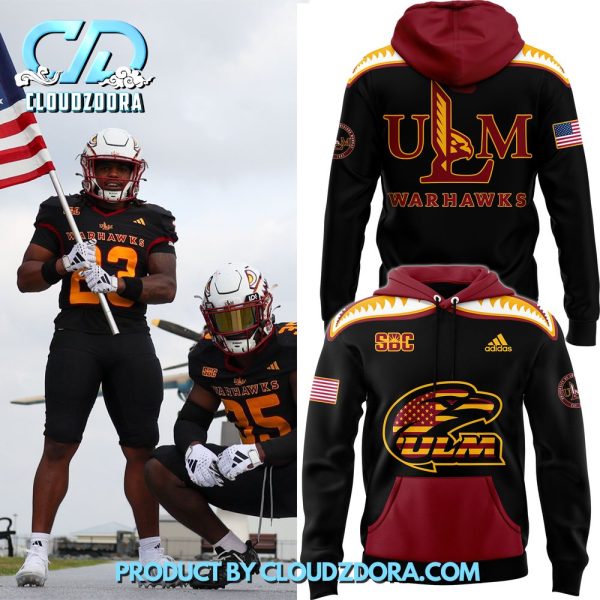 Louisiana-Monroe Warhawks Football Salute to Service Premium Hoodie