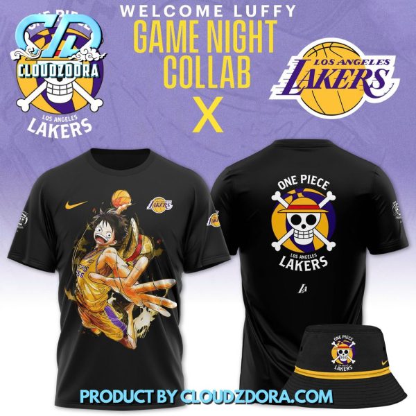 Luffy Straw Hat Pirates x Los Angeles Lakers Shirt