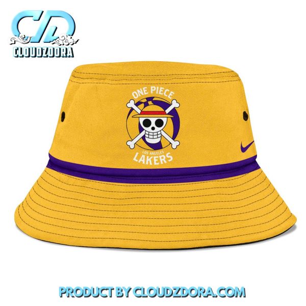 Luffy Straw Hat Pirates x NBA Los Angeles Lakers Hoodie Set