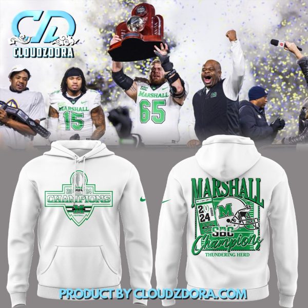 Marshall Football SBC Champions 2024 Hoodie