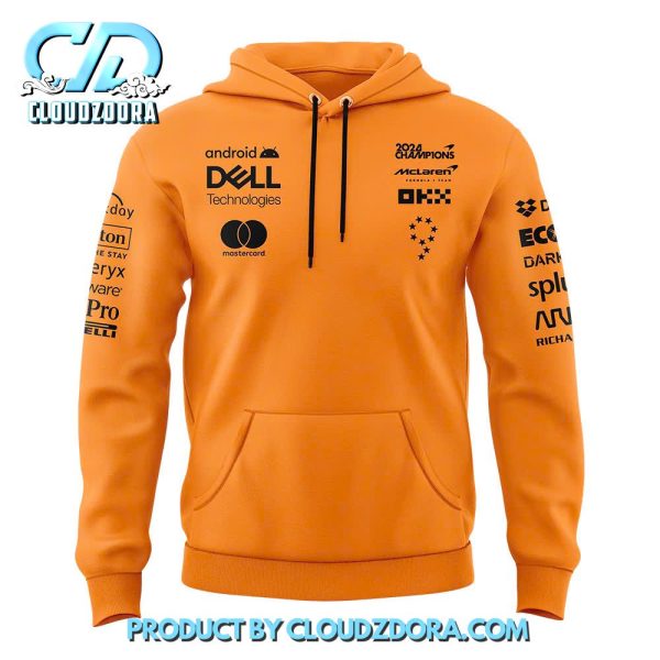 McLaren Formula 1 Team 2024 Champions Orange Hoodie